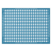 Klassiek Retro Blue Argyle Diamond Patroon Tafelkleed (Voorkant (Horizontaal))