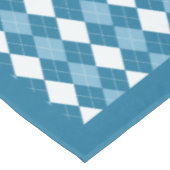 Klassiek Retro Blue Argyle Diamond Patroon Tafelkleed (Gekanteld)
