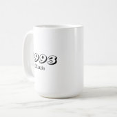 Klassiek Retro Design uit 1993 Koffiemok (Voorkant links)