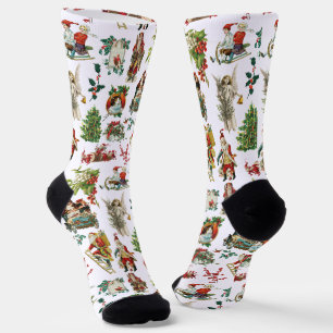Klassiek Retro Festieve Kerstvakantie Sokken