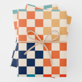 Klassiek retro geruit schaakbordpatroon A Inpakpapier Vel (In situ)