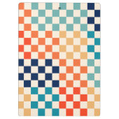 Klassiek Retro geruit schaakbordpatroon B Klembord (Achterkant)