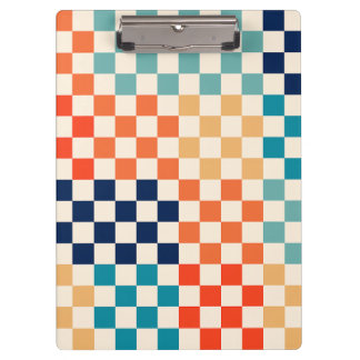 Klassiek Retro geruit schaakbordpatroon B Klembord