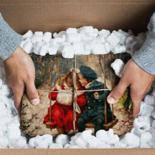 Klassiek Retro Illustrated London News Kerstmis Tissuepapier
