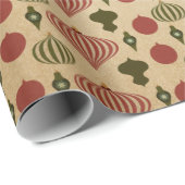 Klassiek Retro Kerstmis Cadeaupapier (Rol Hoek)