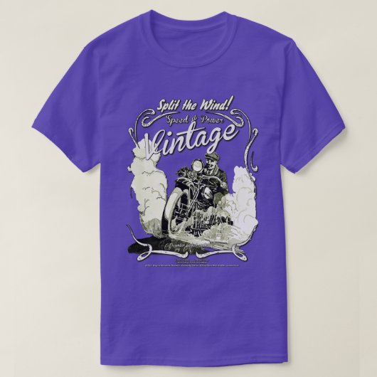 Klassiek Retro Motorfiets cadeau T-shirt (Design voorkant)