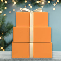 Klassiek Retro Oranje Effen Kleur