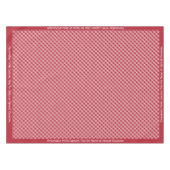 Klassiek Retro Red Gingham Pattern Tafelkleed (Voorkant (Horizontaal))