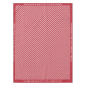 Klassiek Retro Red Gingham Pattern Tafelkleed (Voorkant)