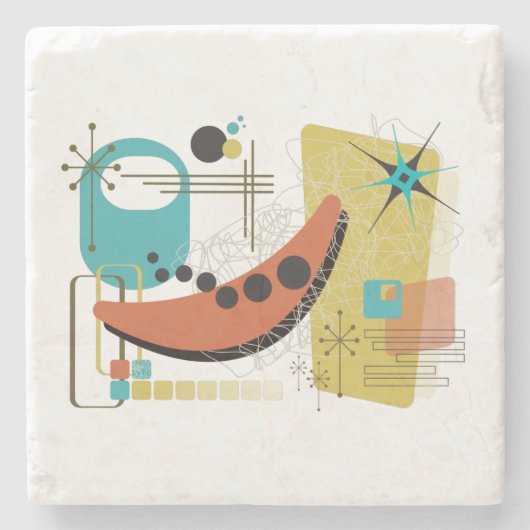 Klassiek Retro Redux Stone Onderzetter (Voorkant)