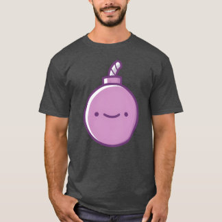 Klassiek retro spel paarse bom vrienden t-shirt