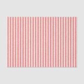 Klassiek Retro Vintage Rood en Wit Gestreept  Tissuepapier (Voorkant)