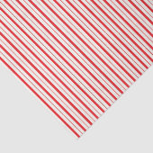 Klassiek Retro Vintage Rood en Wit Gestreept  Tissuepapier (Detail)