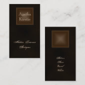Klassiek Rich Chocolate Brown Visitekaartje (Voorkant / Achterkant)