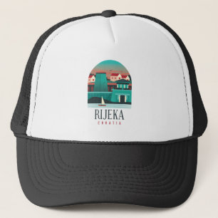 Klassiek Rijeka Kroatië Reis Trucker Pet