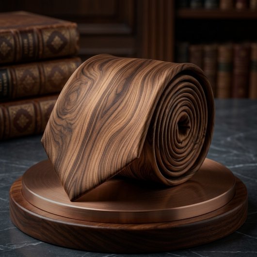 Klassiek rijke structuurpatroon van walnoothout ne stropdas