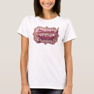 Klassiek Rode CHAMPAGNE IS MIJN MEDICIJN Slogan T- T-shirt