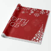 Klassiek Rode en Witte Kerst Wrap Cadeaupapier (Uitgerold)