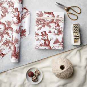 Klassiek Rode Kerstmis Cadeaupapier