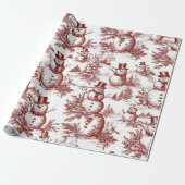 Klassiek Rode Kerstmis Cadeaupapier (Uitgerold)