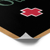 Klassiek Rode Kruis Poster (Hoek)