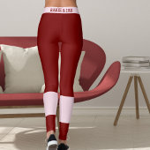 Klassiek Rode Roze Valentijnsdag Cadeau voor Vrien Leggings