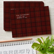 Klassiek rode tartan geruite Kerstmis vintage