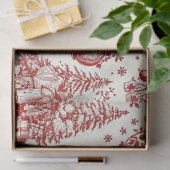 Klassiek rode toile kersttissuepapier tissuepapier (Geschenk)