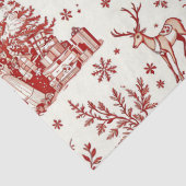 Klassiek rode toile kersttissuepapier tissuepapier (Detail)