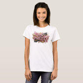 Klassiek Rode TOO PRETTY 3D Tekstkunst T-shirt (Voorkant volledig)