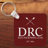 Klassiek Roeiclub Monogram Sleutelhanger (Voorkant)