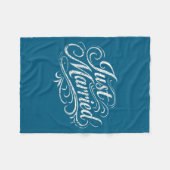 Klassiek romantisch getrouwd pasgetrouwd stel fleece deken (Voorkant (Horizontaal))