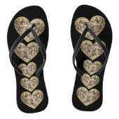 Klassiek romantisch paar, man en vrouw in liefde teenslippers (Voetbed)