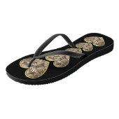 Klassiek romantisch paar, man en vrouw in liefde teenslippers (Schuin)