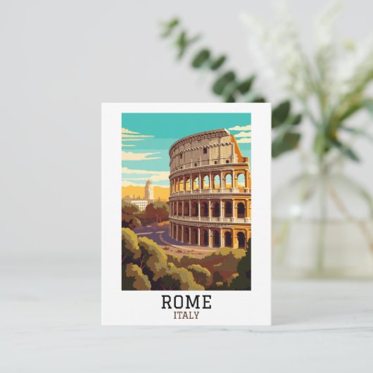 Klassiek Rome Italië Colosseum Historisch Briefkaart (Staand voorkant)