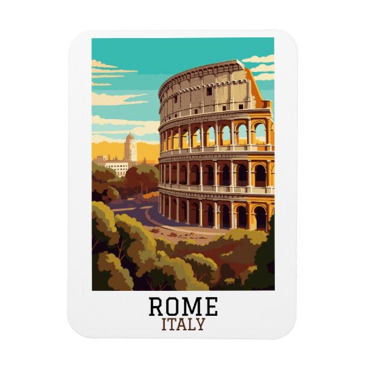 Klassiek Rome Italië Colosseum Historisch Magneet (Verticaal)
