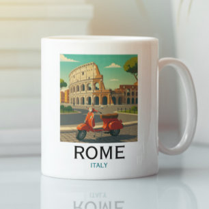Klassiek Rome Italië Colosseum Reis Retro Koffiemok