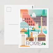 Klassiek Rome, Italië, Reisposter Briefkaart (Voorkant / Achterkant)