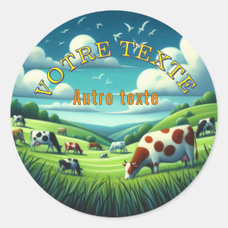 Klassiek rond etiket (kaas)