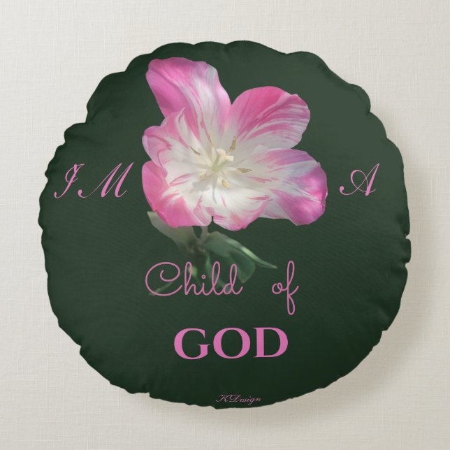 Klassiek rond kussen (Voorkant)