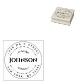 Klassiek Rond Terugkeeradres Zelfinkkend stempel (Gestempeld)