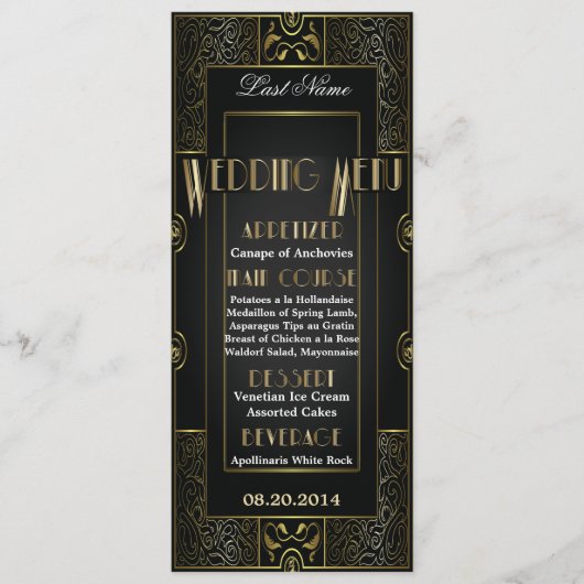 klassiek rondtrekmenu met stijl van Gatsby Menu (Voorkant)