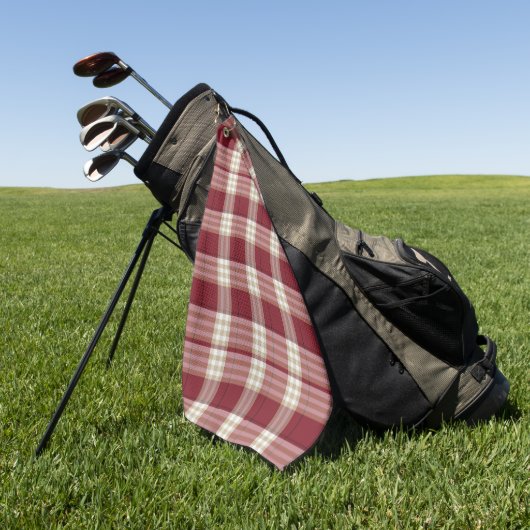 Klassiek rood beige ruit golfhanddoek (Groen)