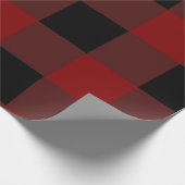 Klassiek rood Buffalo Plaid inpakpapier (Hoek)