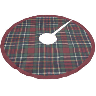 Klassiek rood donkerblauw groen geruit patroon kerstboom rok