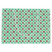 Klassiek Rood en Groen Groot Cadeauzakje (Achterkant)