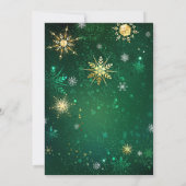 Klassiek rood en groen kerstfeest kaart (Achterkant)