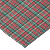 Klassiek rood en groen kersttartan tafelkleed (Gekanteld)