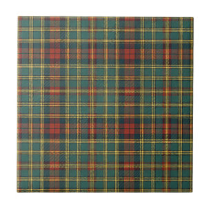 Klassiek rood en groen Schots tartan ruitpatroon Tegeltje