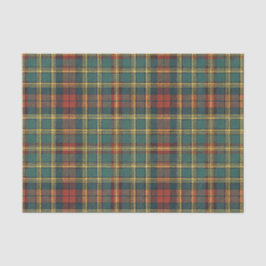 Klassiek rood en groen Schots tartan ruitpatroon Tissuepapier